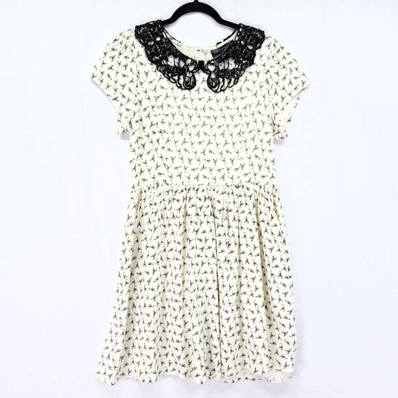 Penny Dreadful Scorpion Dress Lace Collar Size Large Mini - Picture 2 of 16